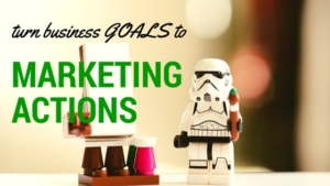 business goals to action header