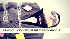 remove unwanted results from google header