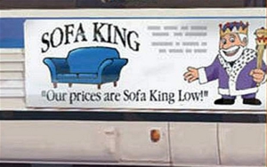 sofa king low ad